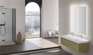 VERA - Double ceramic washbasin by Gruppo Geromin - view 3